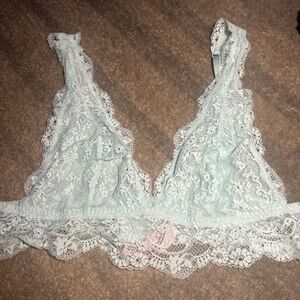 Victoria's Secret Lace Bralette in mint blue